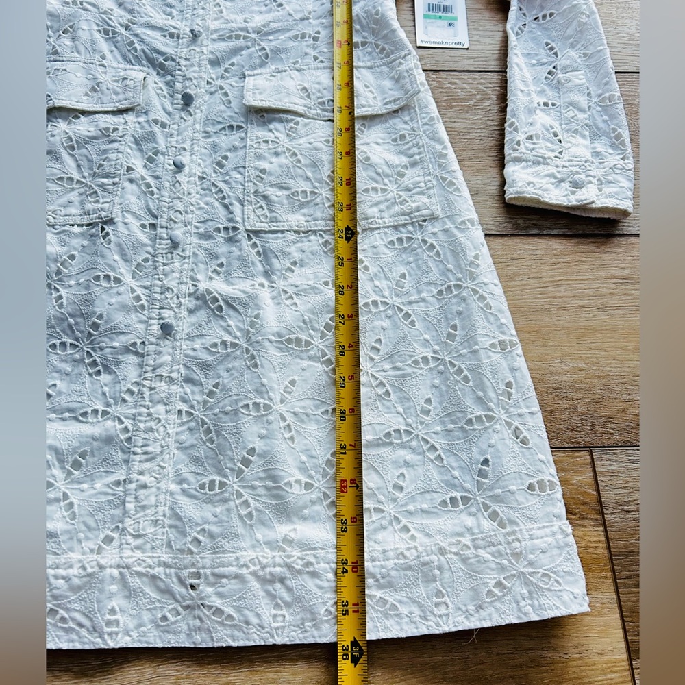 kenzie Cotton Eyelet Long-Sleeve Shirtdress - Picture 9 of 13